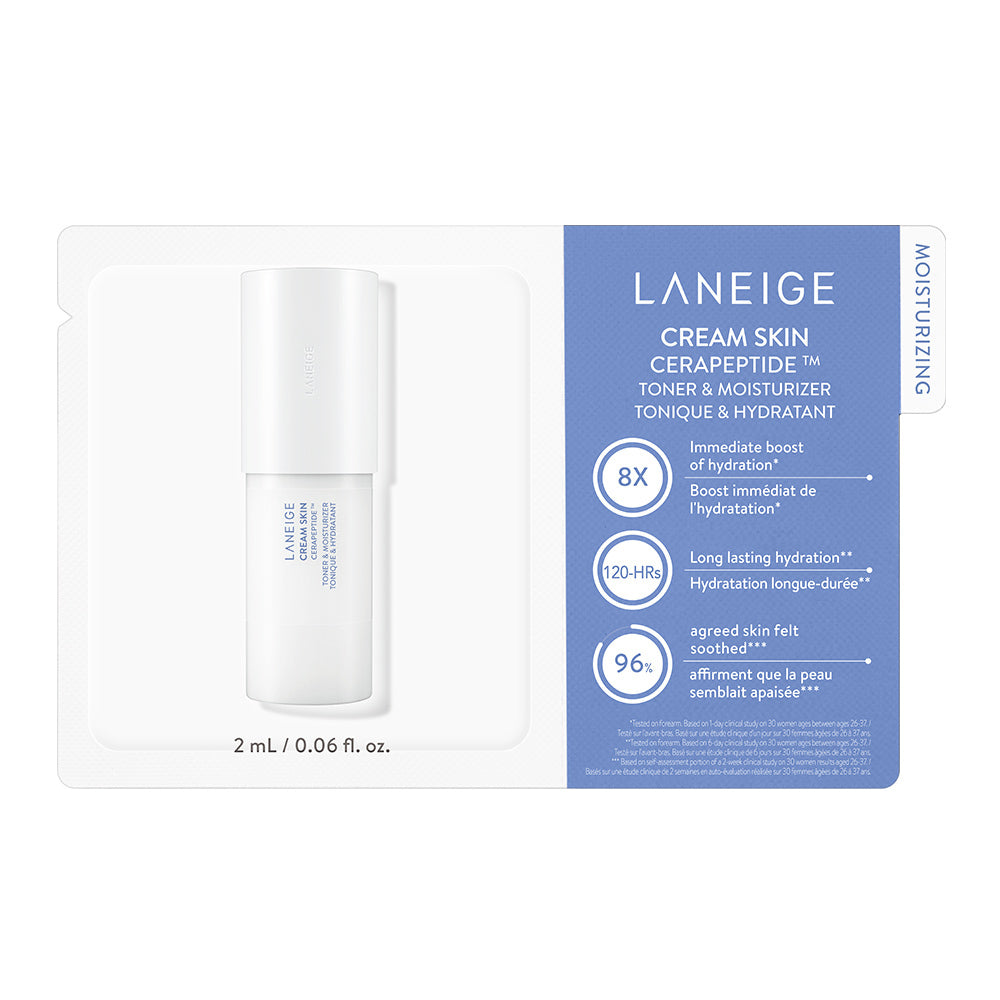 Cream Skin Toner u0026 Moisturizer Cerapeptide (2mL)